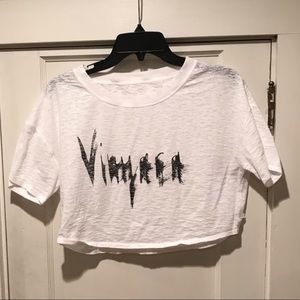 Lululemon White Vinyasa crop top